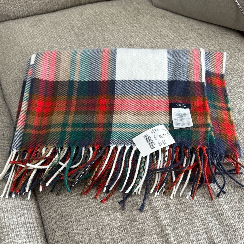 J. Crew Multicolor Plaid Scarf - Picture 6 of 6